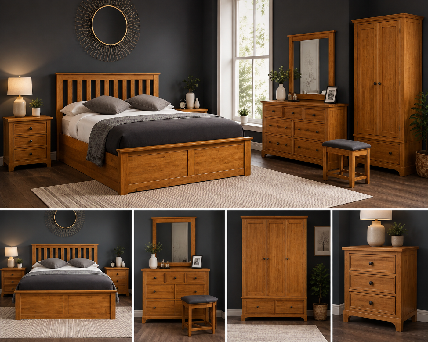 Modern bedroom furniture set in Islamabad by Awan Furniture