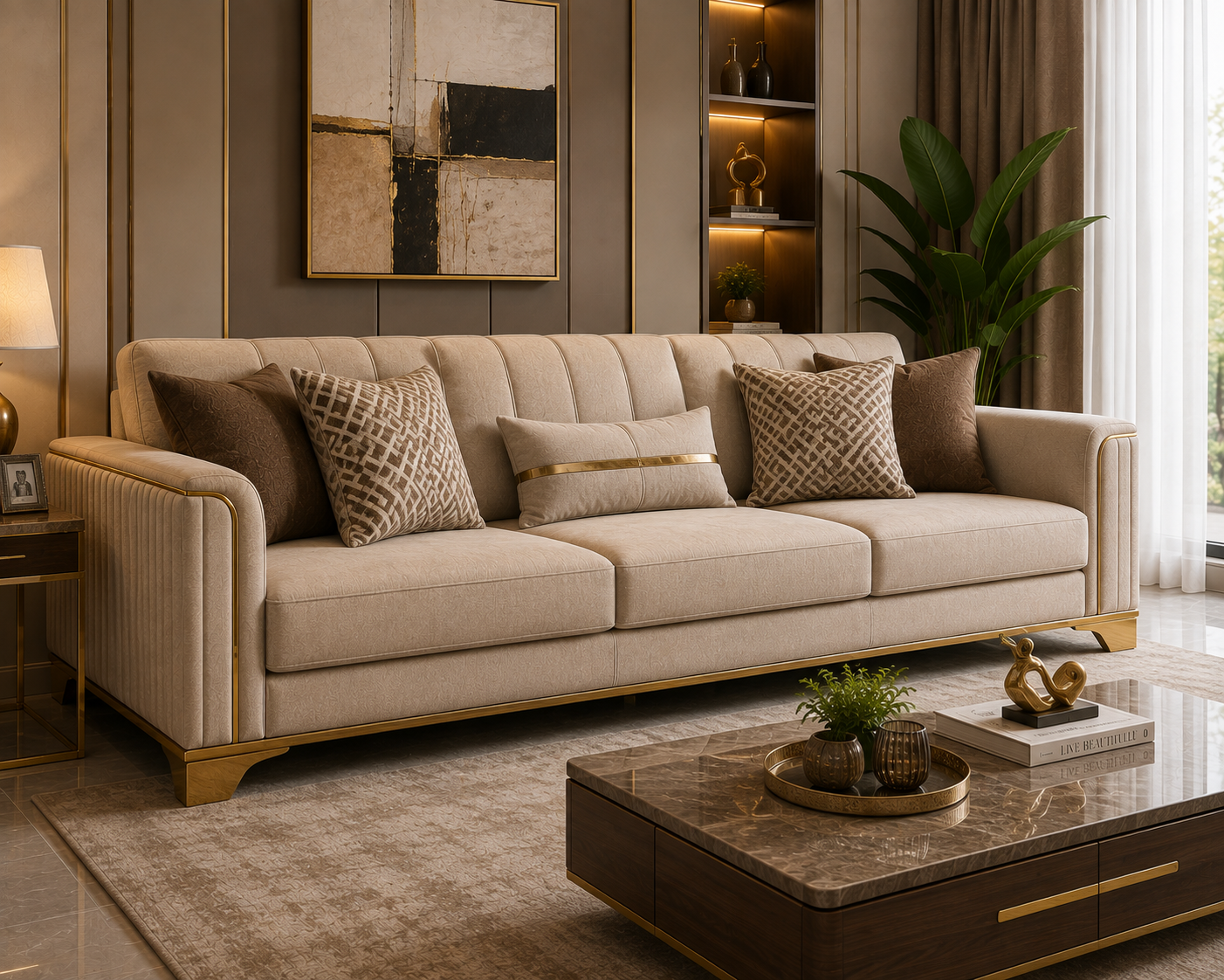 Modern Sofa Set by Awan Furniture